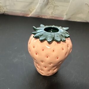 Strawberry pen and pencil ceramic holder